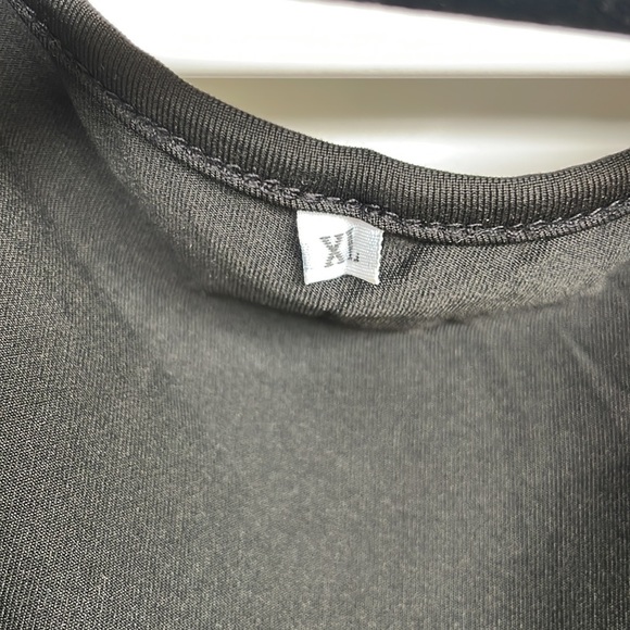 Goth Black Cold Shoulder XL Top - Picture 5 of 6